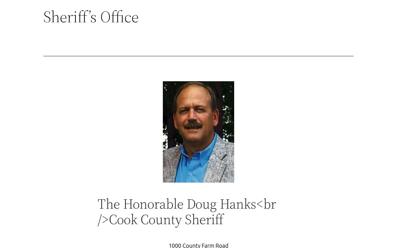 Cook County sheriff criminal records source